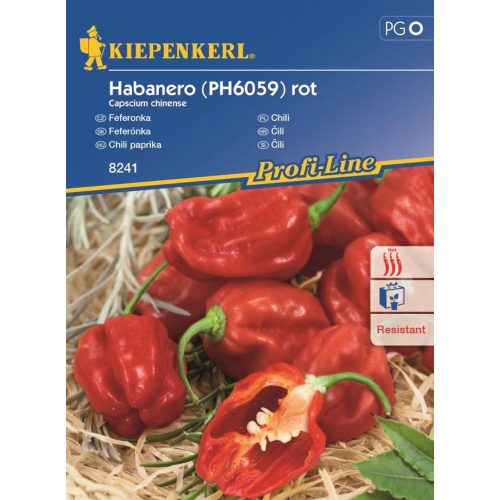 Capscium chinense habanero (PH6059) piros 7szem/csomag