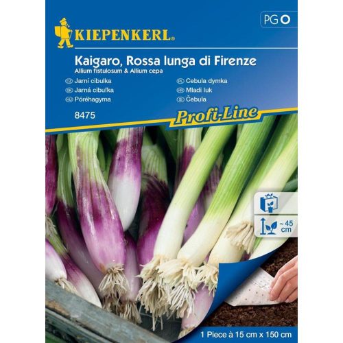 Allium fistulosum + Allium cepa - Újhagyma mix vetőmagszőnyeg 15cmx150cm